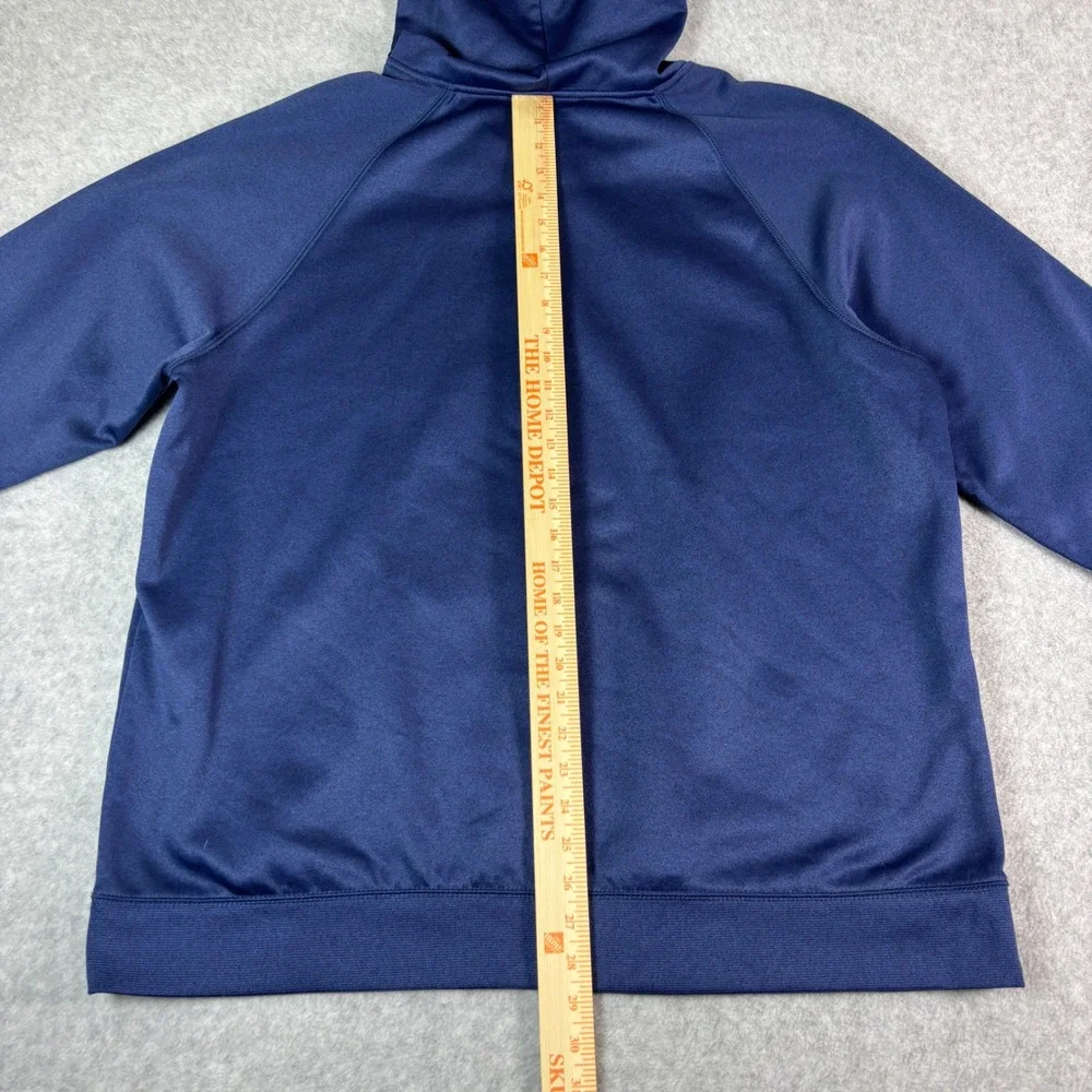 Tek Gear Training Mens XXL Navy Blue Performance Fleece Hoodie Sweatshirt Raglan